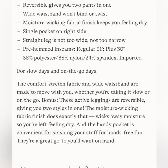 Land's End Reversible Straight leg pocket Black Grey 31" inseam M 10-12 - Picture 7 of 9